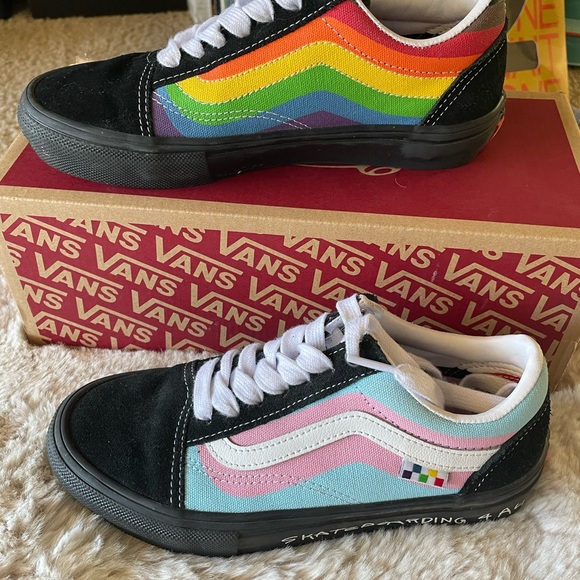Vans Other - Vans Kids Pride Series Multicolor Stripe Sneakers - never worn